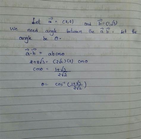 the rectangle component of vector are (2, 2) the corresponding ...