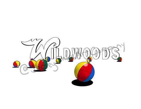 Wildwood Beach Ball Sign - Wildwood, NJ: Jersey Shore Art Company - Etsy