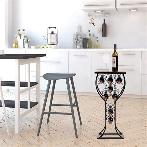 Buy ALIMORDEN 11 Bottles Wine Rack Console Table,Wine Rack Freestanding ...