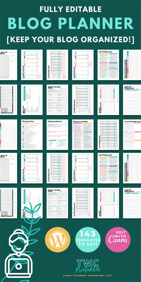Image result for Blog Planner Template