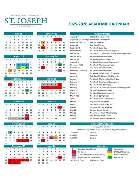 Mount St Joseph Academic Calendar
