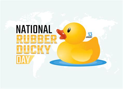 vector graphic of national rubber ducky day good for national rubber ...