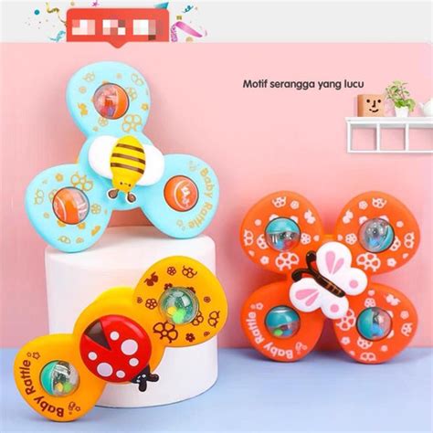Promo GARDEN BABY FIDGET SPINNER suction nempel kaca mainan bayi ...