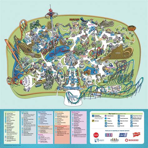 Canada's Wonderland Park Map - Book your trip today with McCoy Tours ...