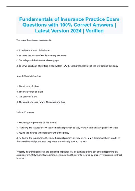 Insurance Exam Practice Test 的图像结果