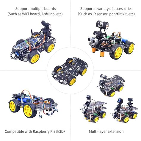 XiaoR Geek Robot Chassis 4WD Robot Car Smart Chassis India | Ubuy