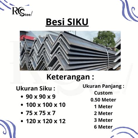 Jual Besi Siku 120 x 120 x 12 x 3 Meter | Shopee Indonesia
