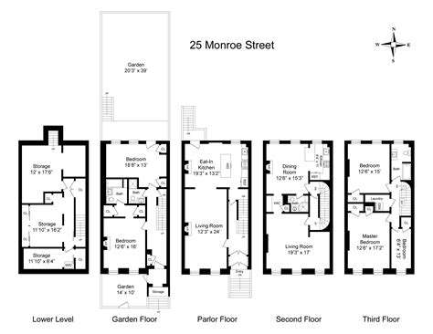 Pin on Brownstone Floorplans