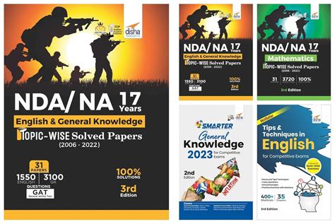 Buy NDA/ NA 17 years Maths, English & General Knowledge Topic-wise ...