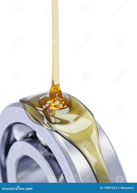 Oiling Ball Bearing Close-up On Grey Background 3d Illustration | CartoonDealer.com #73097850