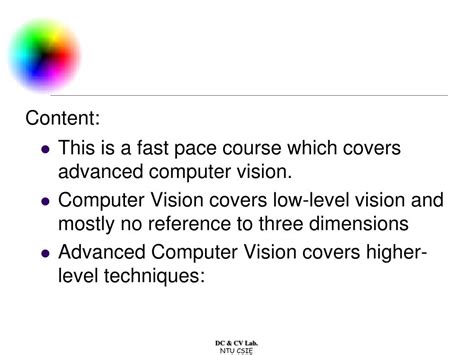 PPT - Advanced Computer Vision PowerPoint Presentation, free download - ID:3283446