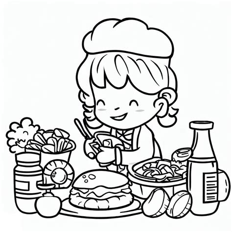 Print Food Safety coloring page - Download, Print or Color Online for Free