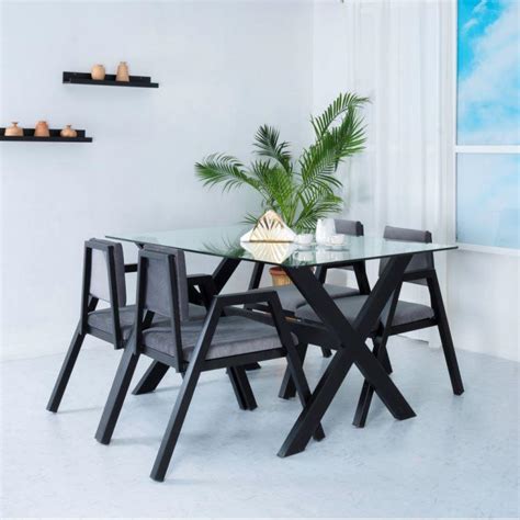 Alpino Frostline X Design - Four Seater Dining Set | RentalFurniture.in