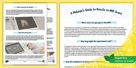 Private vs NHS Pregnancy Scans