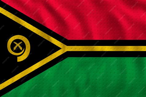 Premium Photo | National flag of Vanuatu Background with flag of Vanuatu