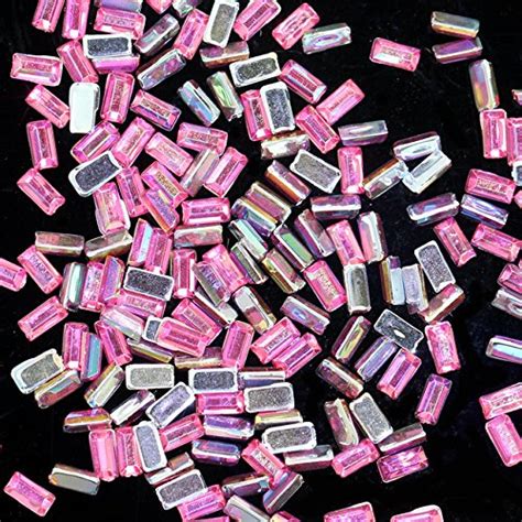 Buy Generic 07 ROSE AB: 10000pcs 2x4mm Rectangle-Shaped Shiny AB Colors ...