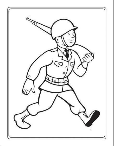 Printable Military Coloring Pages