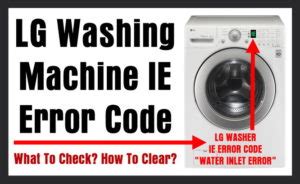 Image result for IE Code On Washing Machine