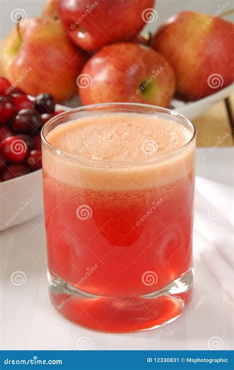Cranberry Apple Juice stock image. Image of apples, foam - 12330831