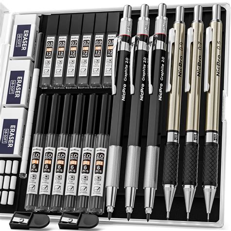 Metal Mechanical Pencil Set