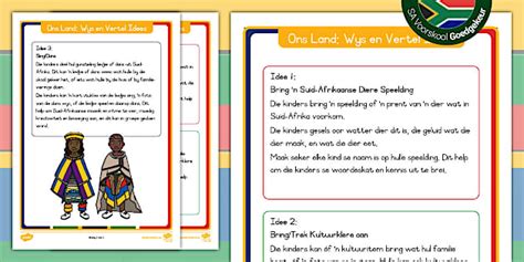 Voorskool - Ons Land - Wys en Vertel Idees