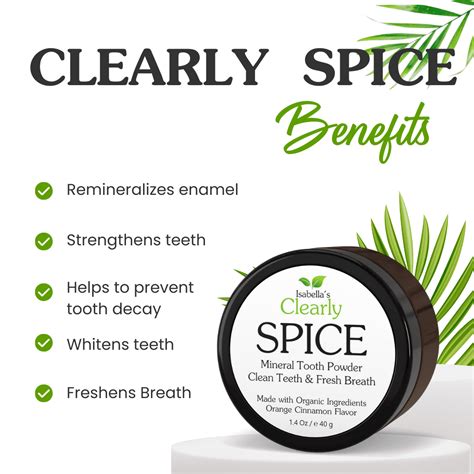 Isabella's Clearly SPICE Remineralizing Tooth Powder | Teeth Whitening ...