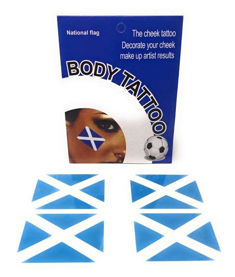 Buy eBoutik - Scotland St Andrews Temporary Tattoo Face Stockers ...