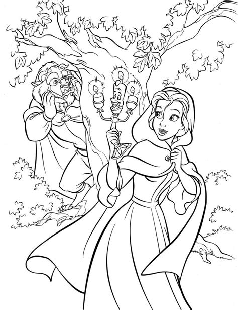 Belle From Beauty And The Beast Coloring Pages