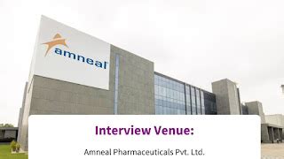 ITI, Diploma & Graduate Job Openings at Amneal Pharmaceuticals | Walk ...