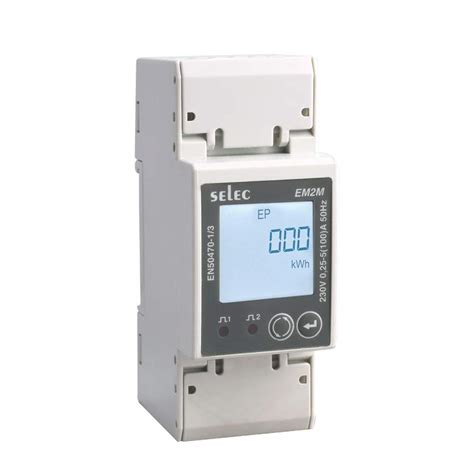 SELEC EM2M, Digital Single Phase Direct 100A LCD Energy meter, Accuracy ...