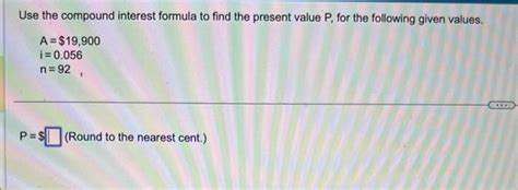Image result for Present Value Formula for Compound Interest
