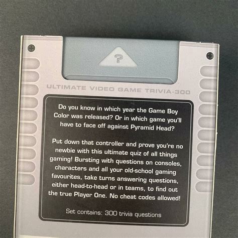 Video Game Trivia Quiz By Nest Gifts