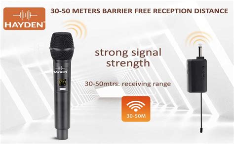 Hayden HY-07 Wireless Mic, Dynamic Microphone, Karaoke Handheld mic ...
