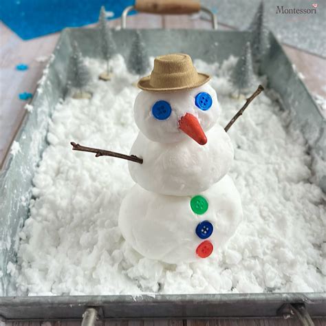 How to make Best 2-Ingredient DIY Fake Snow Recipe | Montessori From ...