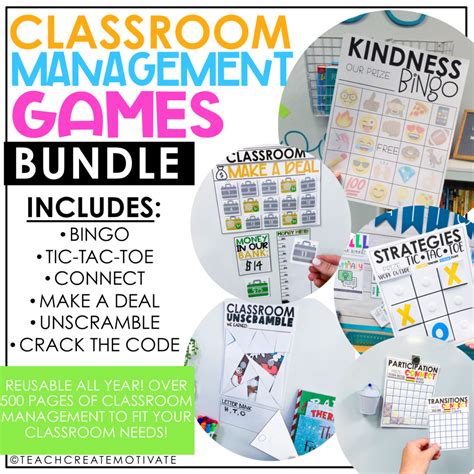 Classroom Management Games Bundle - Teach Create Motivate