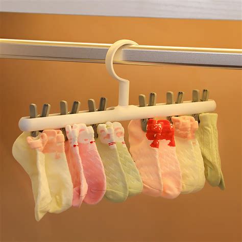 360° Rotating Hat Organizer with Clips Hanging Rack for Caps, Socks ...