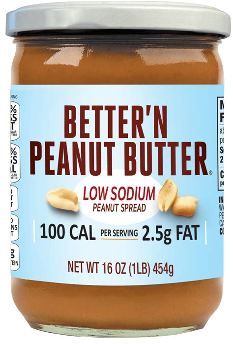 Better’n Peanut Butter Low Sodium – 100 Calories, Lower Fat – 16 oz