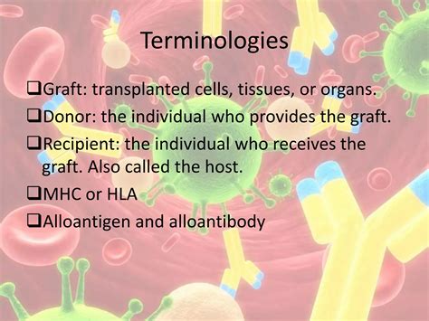 Immunology of Transplantation and Rejection | PPTX