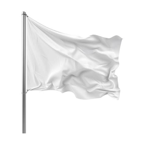 White Waving Flag on Transparent Background 47085354 PNG