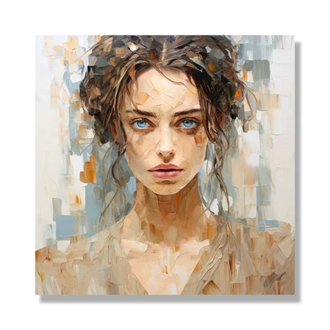 Beautiful Abstract Woman Painting in Soothing Colours – CRAFTICO