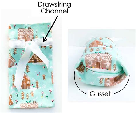 Image result for Drawstring Gift Bag Pattern