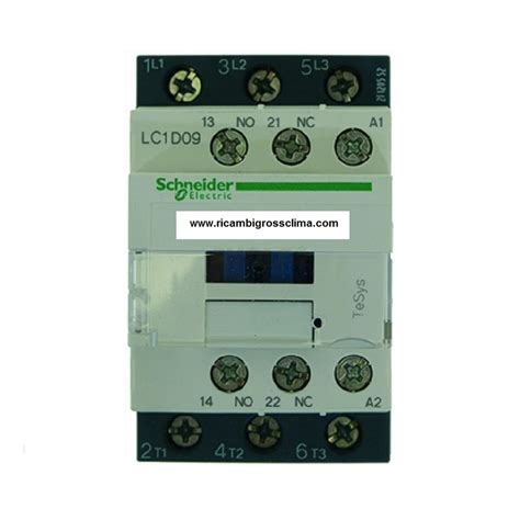 Contattore SCHNEIDER LC1D09B7 - 9A 400V 4Kw - bobina 24V 50/60Hz