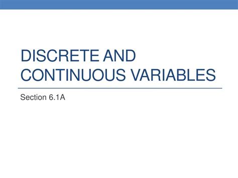 Image result for Discrete Variable Continuous Variable Code