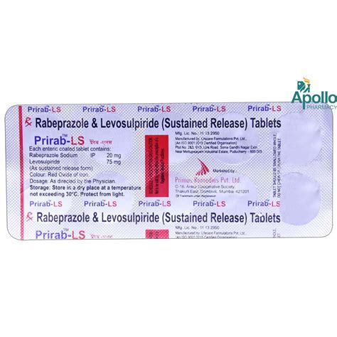 PRIRAB LS TABLET 10'S Price, Uses, Side Effects, Composition - Apollo ...