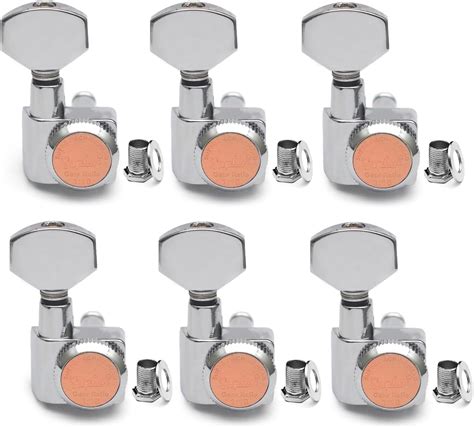 Amazon.com: SAPHUE 6 In-line Guitar Locking Tuners Screw-Free 1:18 Locking Tuning Key Pegs ...