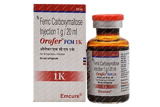 Orofer Fcm 1k Injection 20 ML | Order Orofer Fcm 1k Injection 20 ML ...
