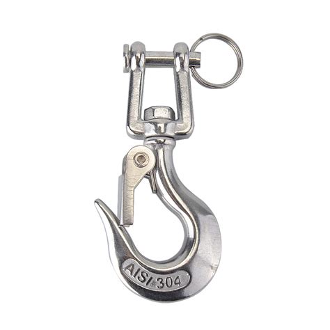 Buy GOOACTION 304 Stainless Steel Swivel Clevis Hook Lifting with ...