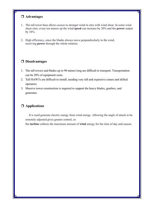 Horizontal Axis Wind Mill | PDF
