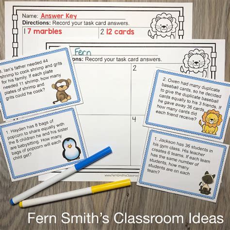 Image result for 3rd Grade Math Division Word Problems