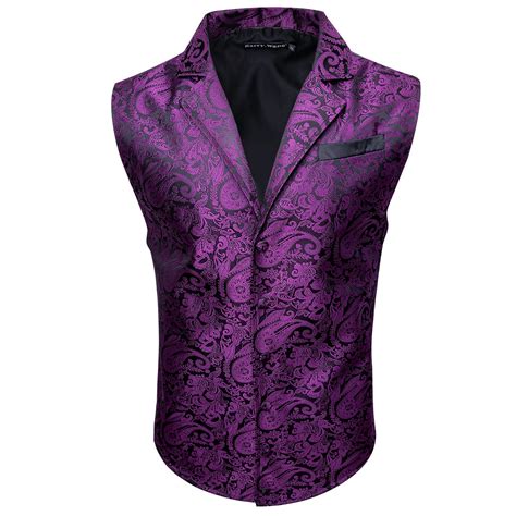 Purple Vests - Silk & Pattern